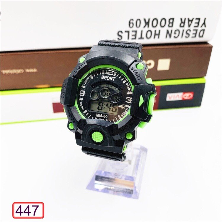 ĐÔNG HỒ NAM NỮ SPORT 447 MM-80 MẶT TRÒN NHIỀU MÀU THỜI TRANG