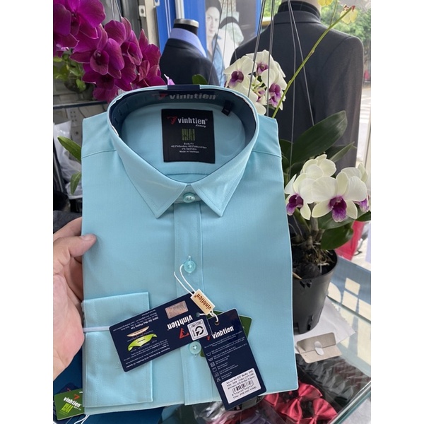Sơ mi vĩnh tiến dài tay body  fit giá 395k còn 199k