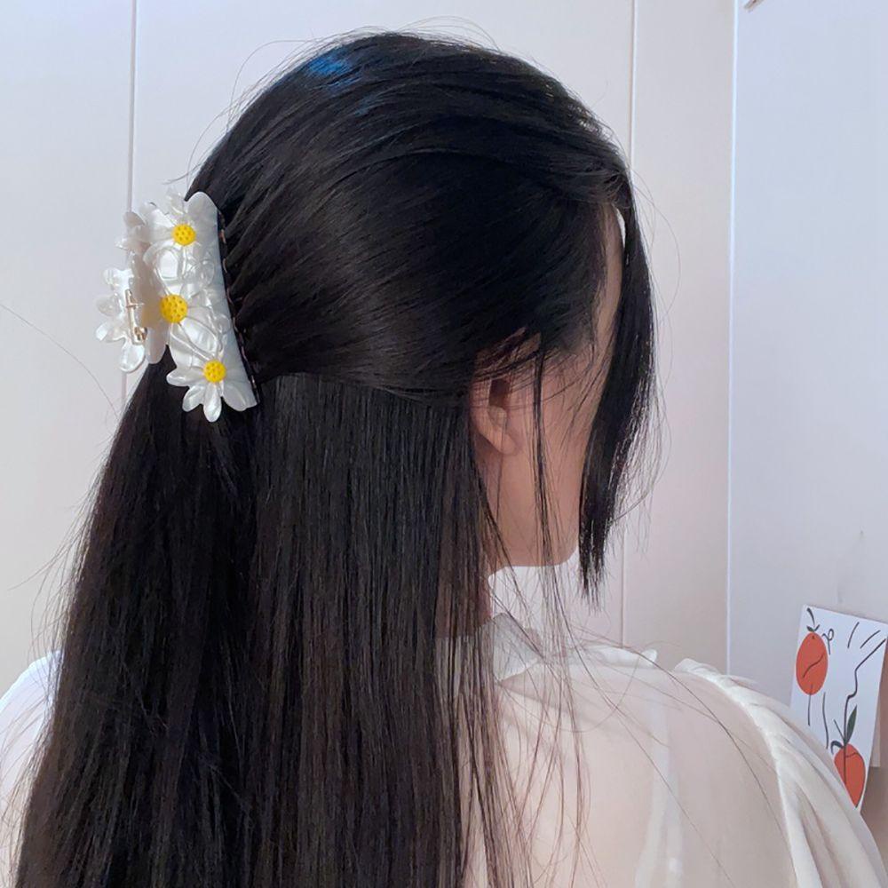 MXGOODS Kẹp Tóc Hoa Cúc Đơn Giản Ngọt Ngào Cho Nữ