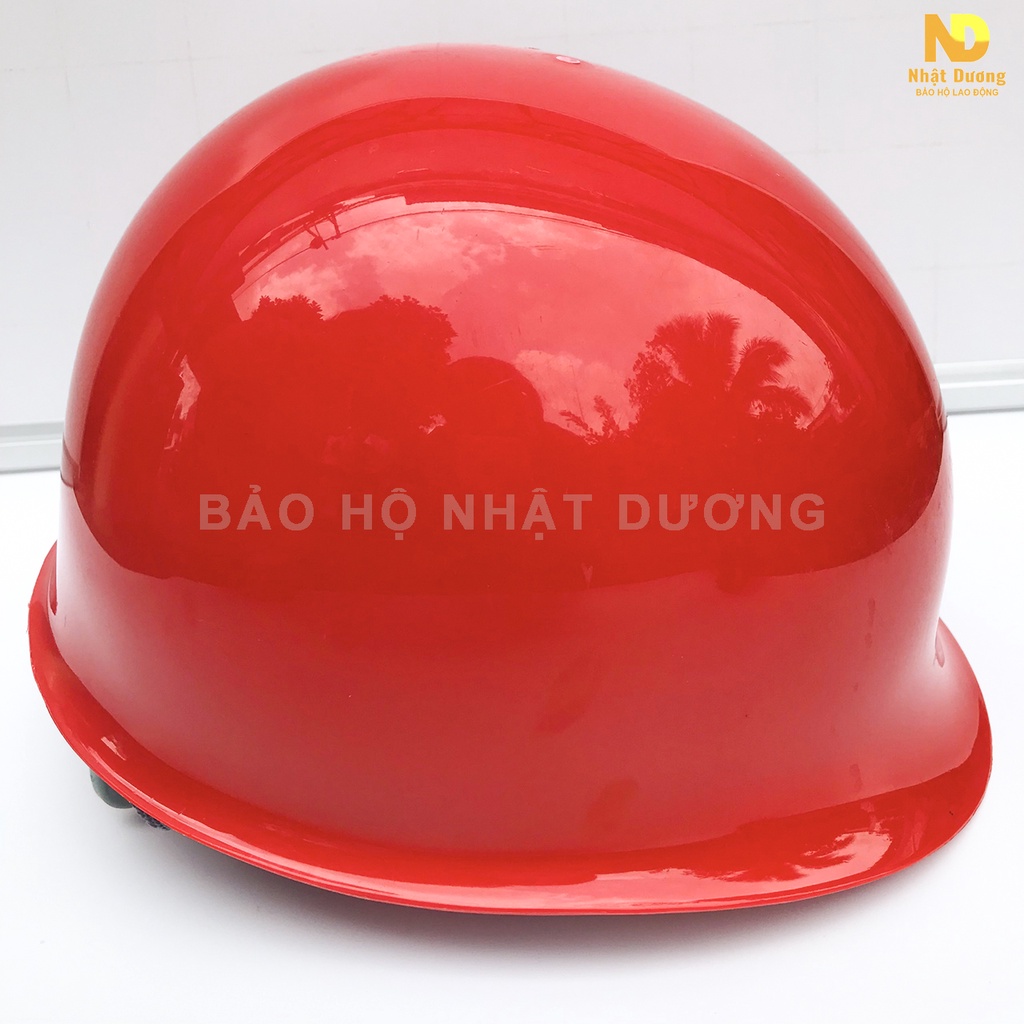 Mũ bảo hộ lao động kiểu nhật màu đỏ N01, Nón bảo hộ lao động có lót xốp Nhật Dương