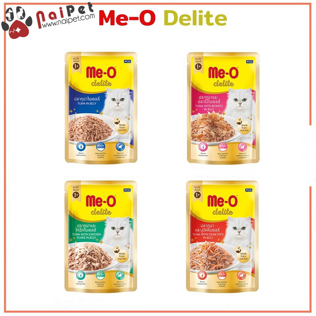 Thức Ăn Dinh Dưỡng Pate Cho Mèo Me-O Delite Gói 70g