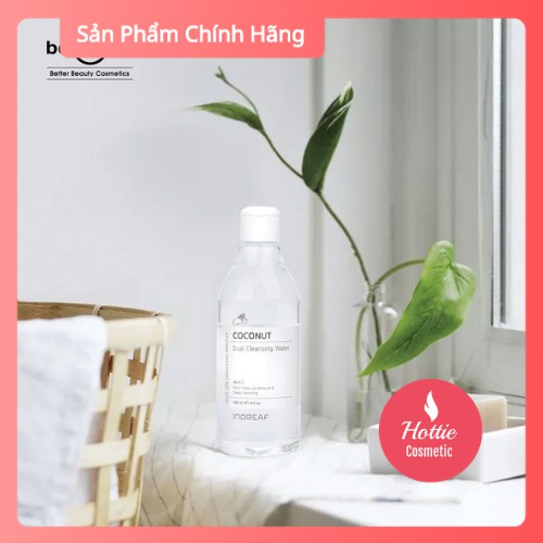 Nước tẩy trang đa năng chiết xuất dầu dừa INOREAF COCONUT DUAL CLEANSING WATER