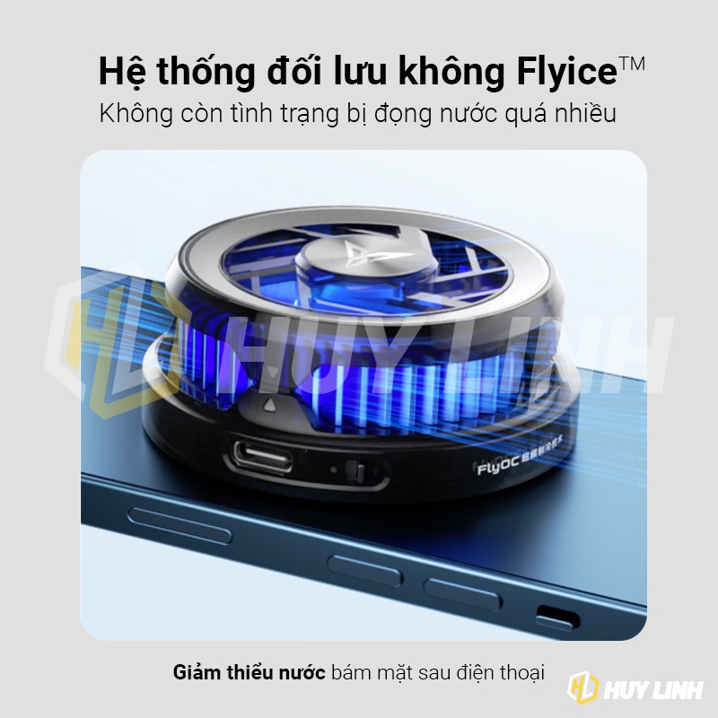 Flydigi B5X | Sò Lạnh Quạt Tản Nhiệt Từ Tính | Led RGB Công Suất 15W