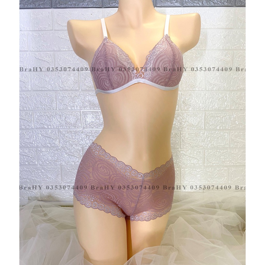 Đồ lót sexy gợi cảm ren cao cấp loại 1 gồm áo + quần BRAHY 161