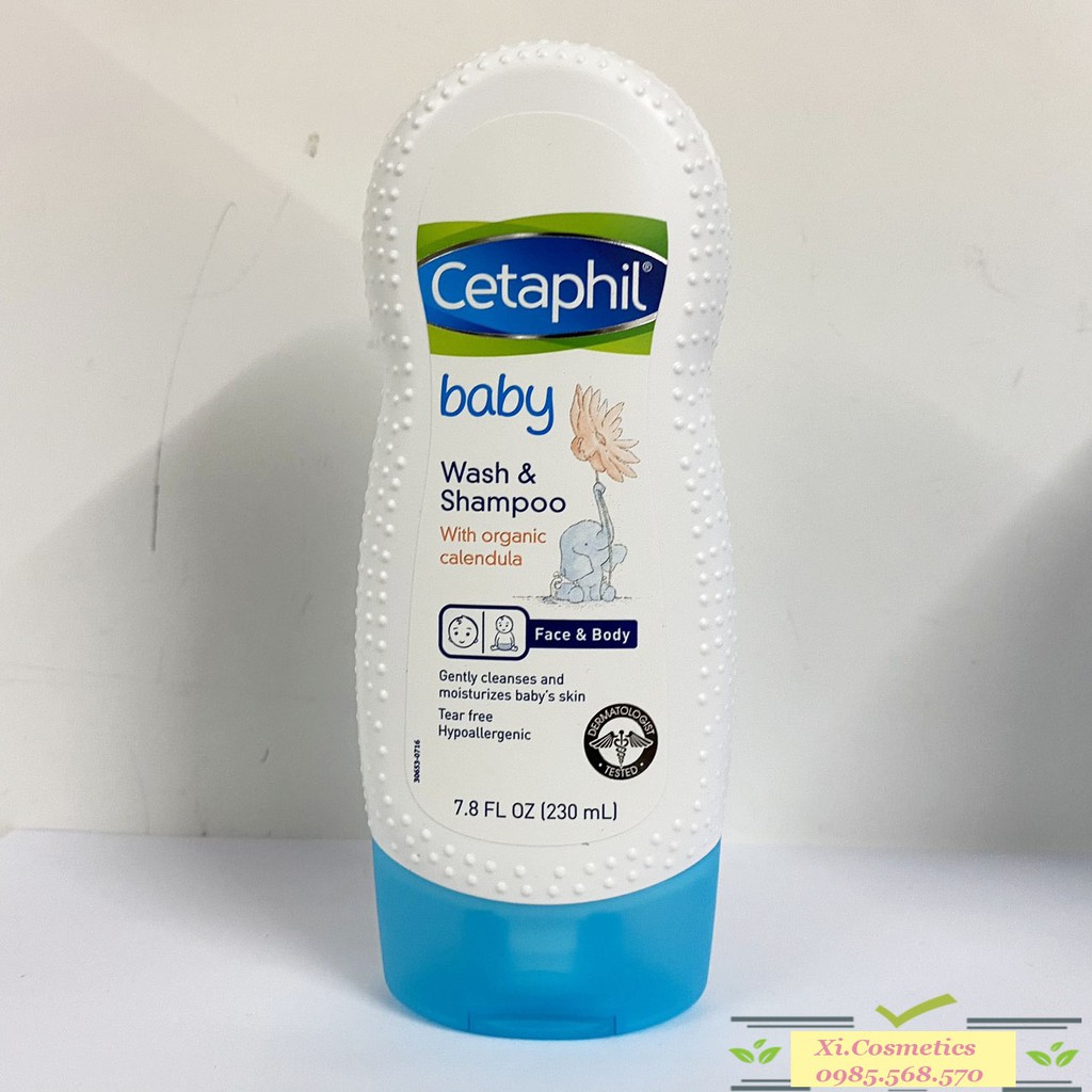 Sữa tắm gội 2 trong 1 Cetaphil Baby Gentle Wash & Shampoo 230ml