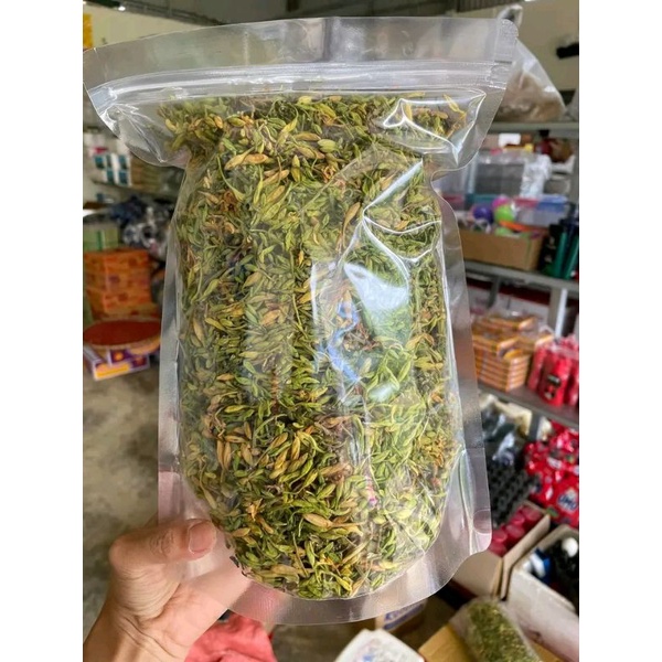 100gr hoa đu đủ đực sấy lạnh xanh đẹp nguyên nụ dùng thử