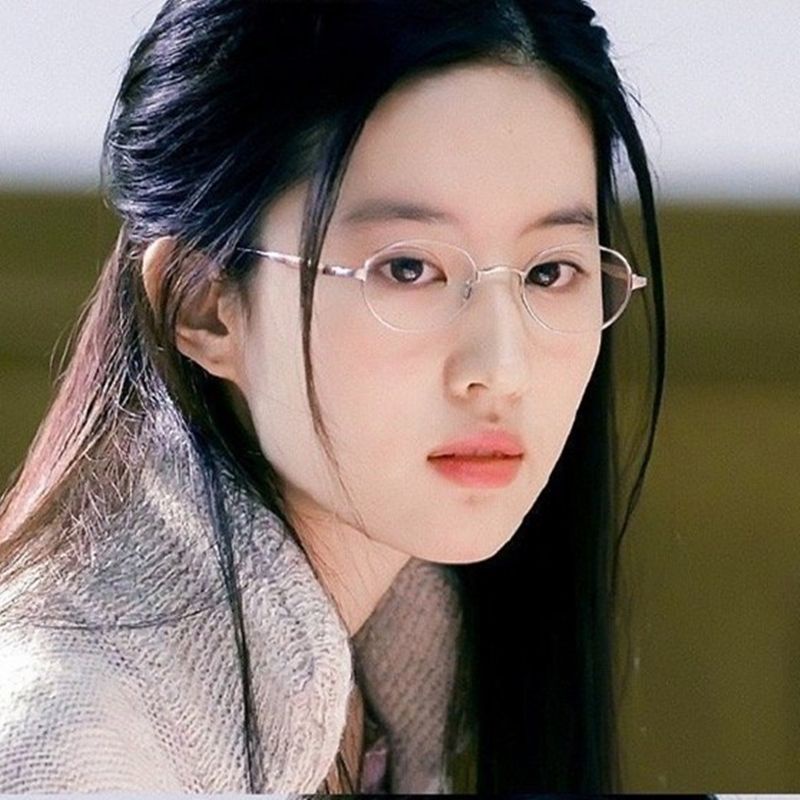 Mắt Kính Gọng Oval Nhỏ Siêu Nhẹ Phong Cách Retro Nhật Bản 5g OV1256T