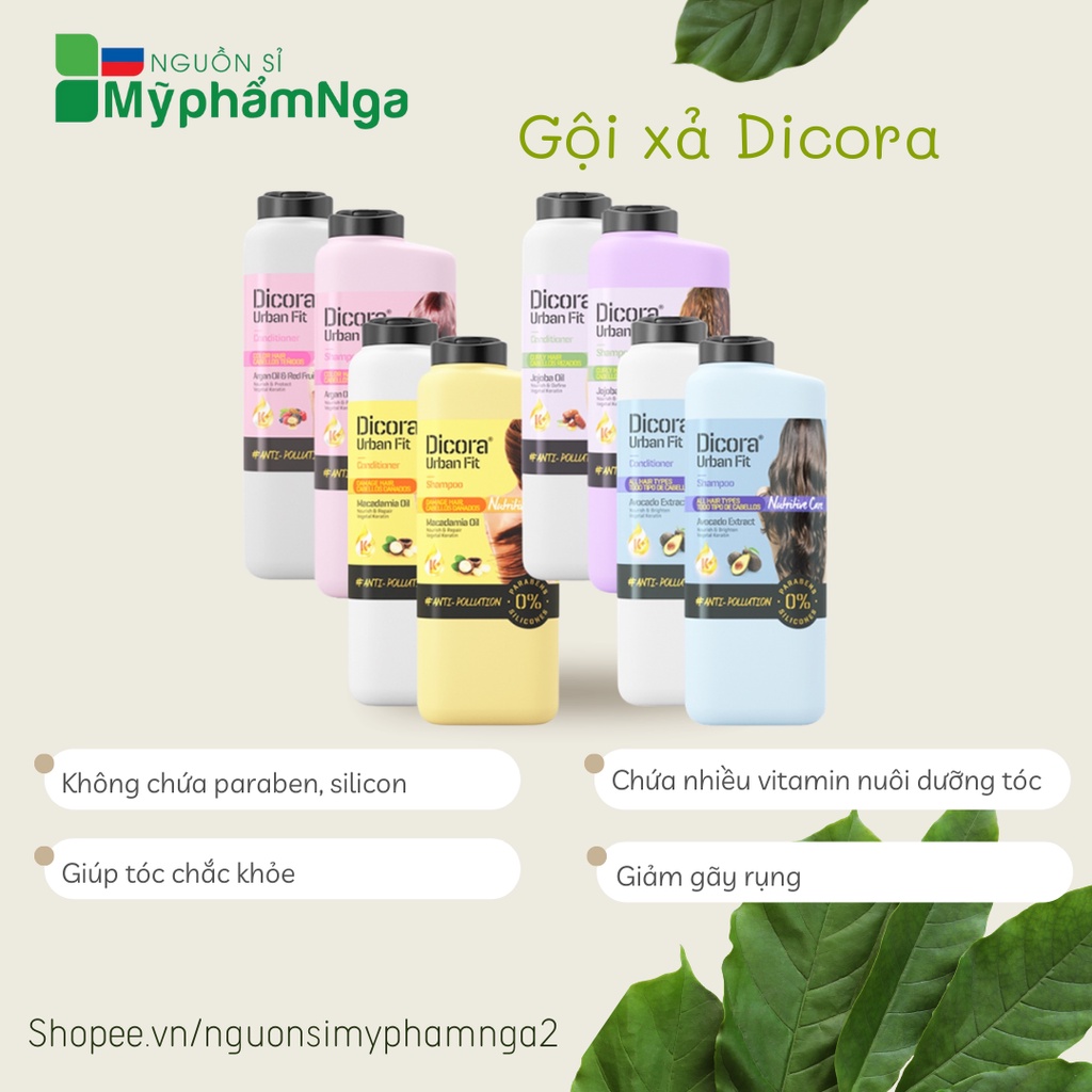 Dầu gội xả Dicora cho từng loại tóc