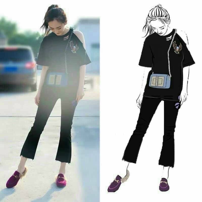 [M.U.M BIGSIZE] Quần jean ống loe bigsize