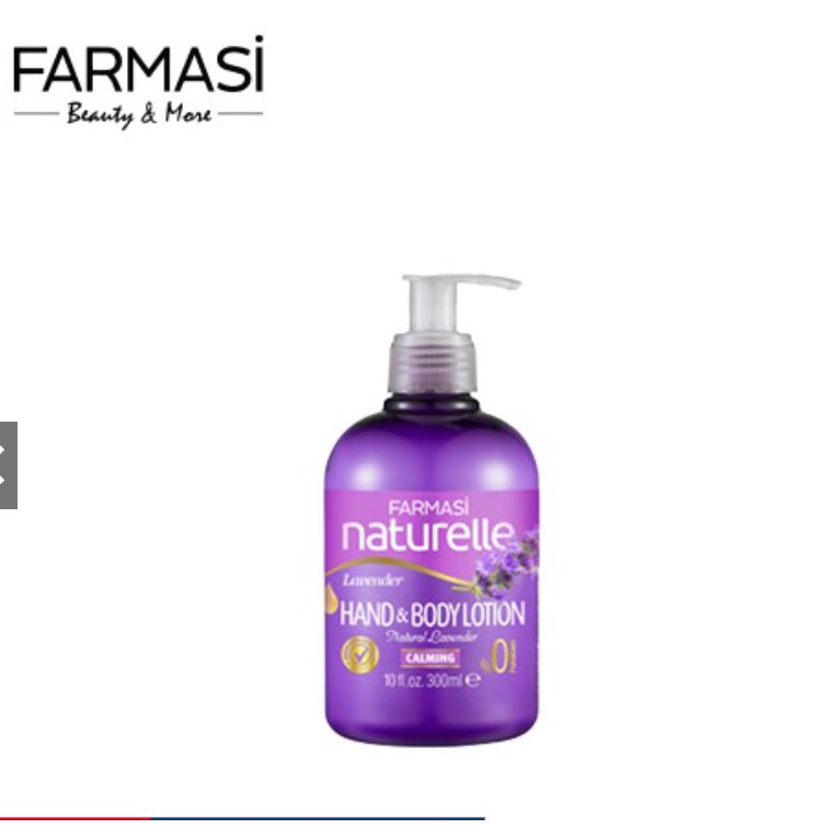 lotion dưỡng ẩm da tay và cơ thể chiết xuất lavender - Farmasi 300ml