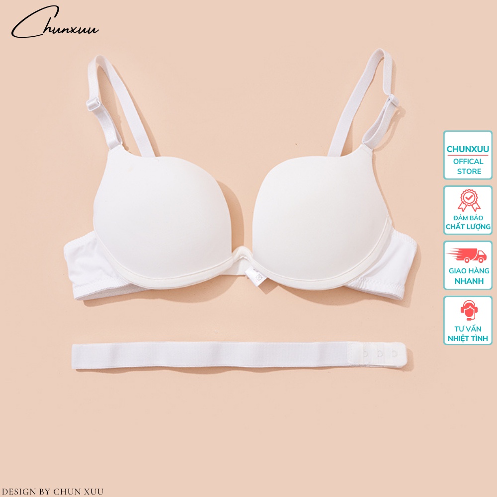 Áo ngực nữ hở lưng vải đúc su có gọng đệm kép thiết kế thời trang nâng đẩy ngực ChunXuu - AV55