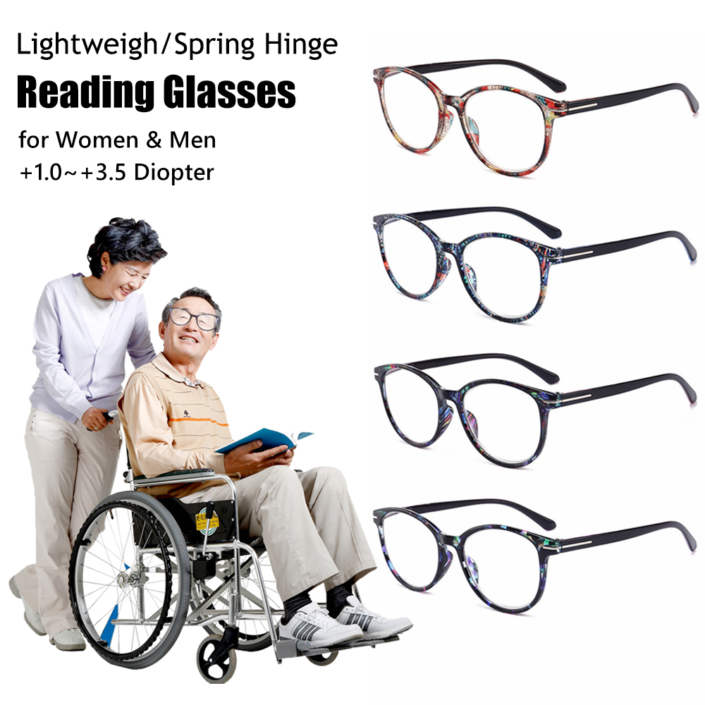 Mắt Kính Đọc Sách Hình Tròn Thời Trang Dành Cho Nam Nữ