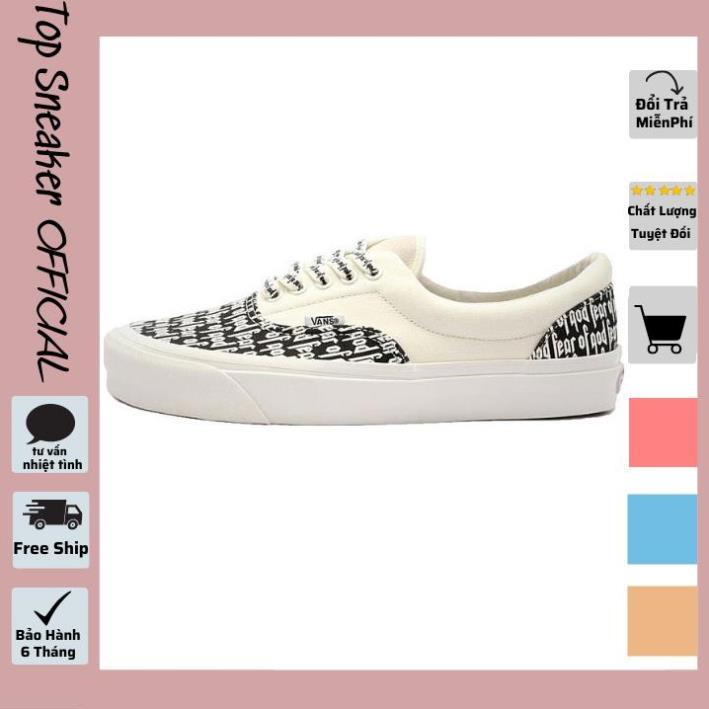Hot Sale 80% ẢNH THẬT - GIÀY VANS FOG FEAR OF GOD LÓT GÓT DA TRẮNG NAM NỮ ( full box + freeship )