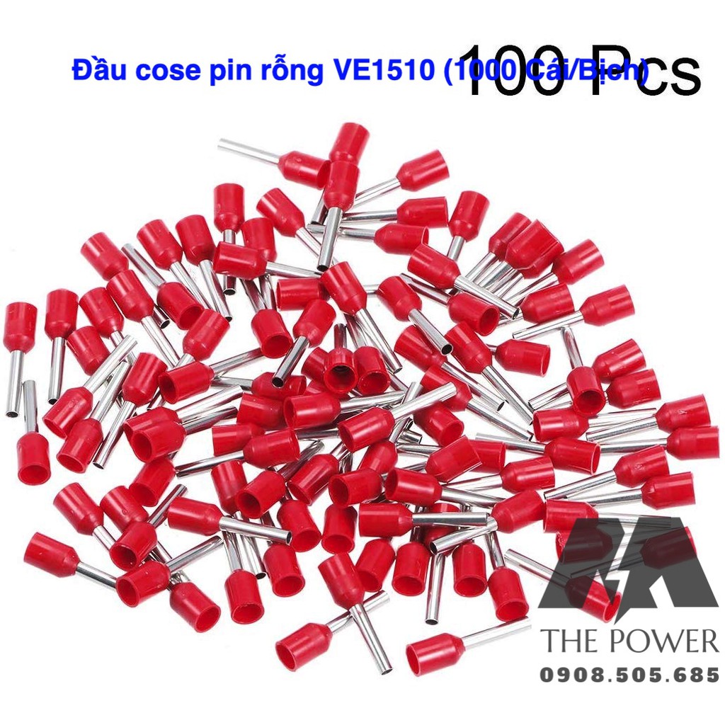 Đầu cose pin rỗng VE1510 1.5mm có bọc nhựa