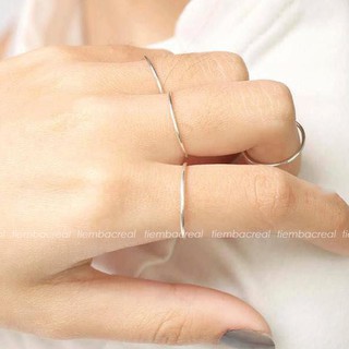 Nhẫn trơn mảnh chất liệu bạc cao cấp đủ size ,basic phong cách đơn giản cá tính,bảo hành trọn đời