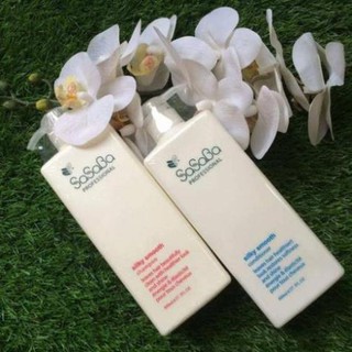 [ Sasaba ]Bộ Dầu Gội Xả Hoàn Hình Sasaba Barbara Slippery Phục Hồi và Siêu Mềm Mượt 800ML-Chính Hãng