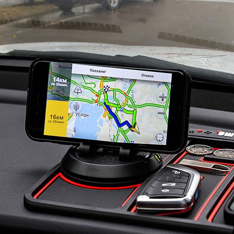 Giá Đỡ Điện Thoại 4 Trong 1 Xoay 360 Độ Chống Trượt Tiện Dụng Cho Xe Hơi