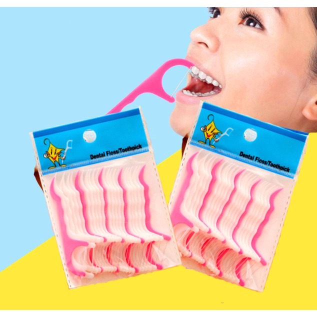 25 Cây Tăm Xỉa Răng Có Tay Cầm