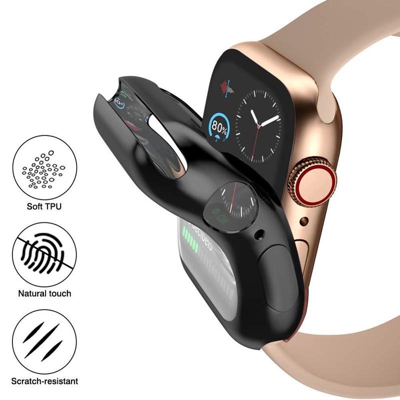 Ốp TPU Bảo Vệ Mặt Đồng Hồ Apple Watch 7 45mm 41mm iWatch 7 6 5 4 SE 44mm 40mm 42mm 38mm
