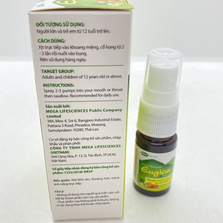 Xịt họng thảo dược Eugica chai 10ml