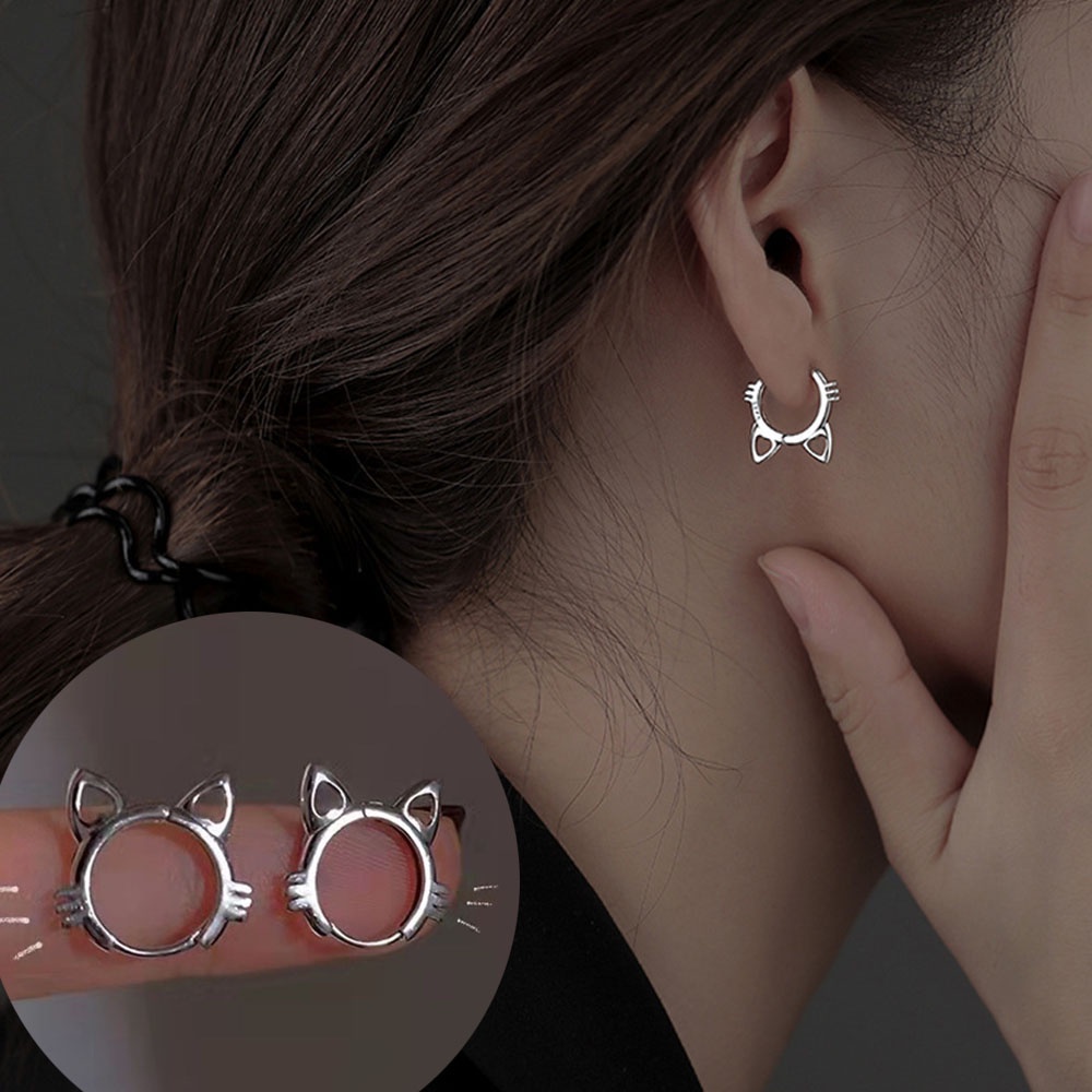 Khuyên Tai Hình Mèo Dễ Thương Xinh Xắn Cho Nữ