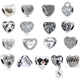 Charm trái tim nhiều mẫu tổng hợp - Linhcharms
