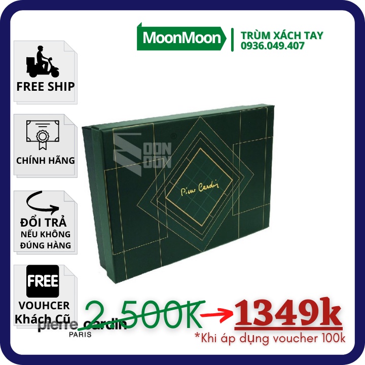 ♥️100% AUTH♥️ COMBO Set Bóp/Ví Da Thắt Lưng Nam PIERRE CARDIN Nguyên Bộ Săn SALE Malaysia PCS2
