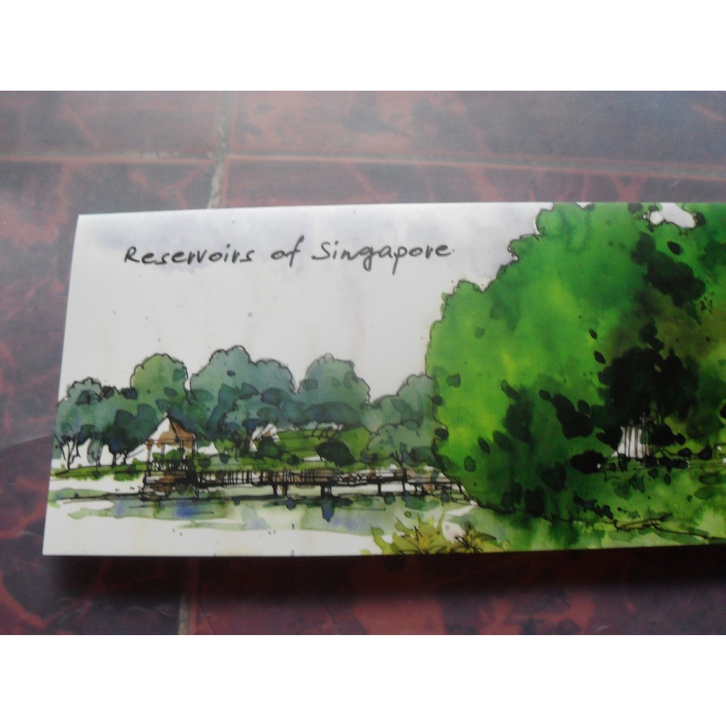 Tem sưu tập Tem  Singapore Bìa cài Tem có kèm tem