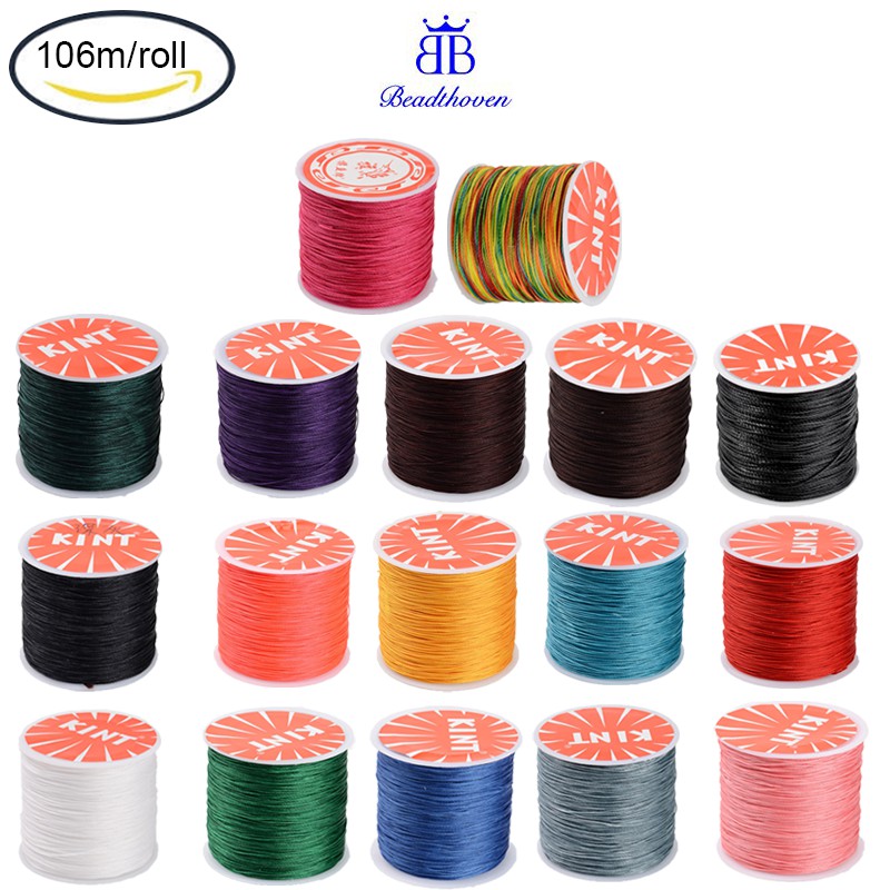 Cuộn Dây Sáp Tròn 0.5mm Dài 106m Dùng Để Làm Đồ Trang Sức Thủ Công Tiện Dụng