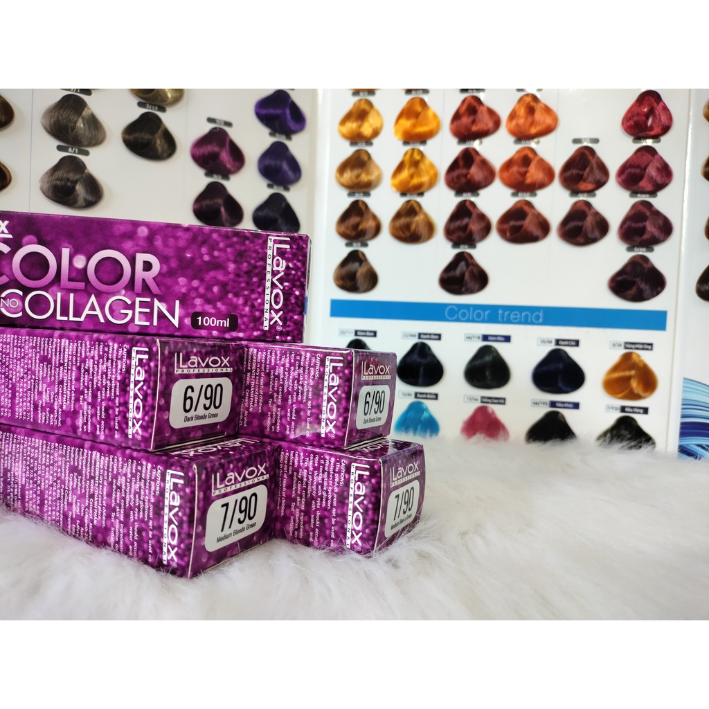 Màu nhuộm thời trang LAVOX, hồng san hô, xanh đen, xanh biển, rêu vàng, vàng mật ông, xanh chì, nâu tây