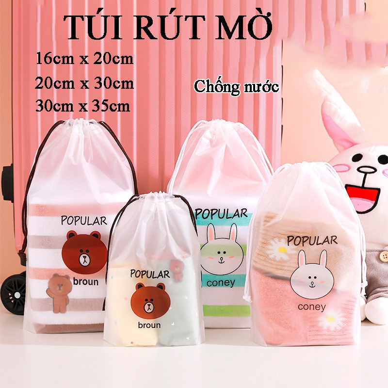 ❤️FREESHIP❤️Túi dây rút đựng mỹ phẩm đồ trang điểm cá nhân makeup giày dép quần áo đồ lót phụ kiện du lịch đa năng chống