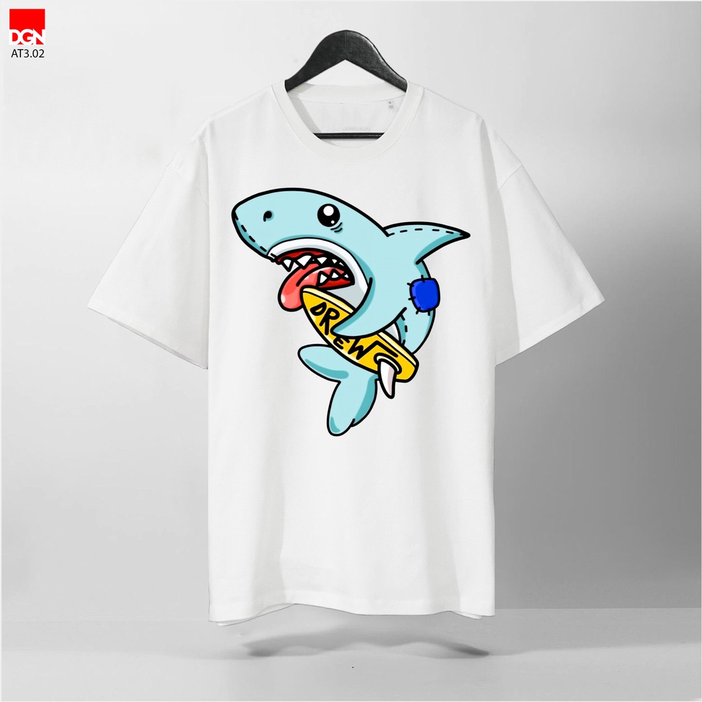 ÁO THUN TRẮNG CÁ HEO DREW AT3.02