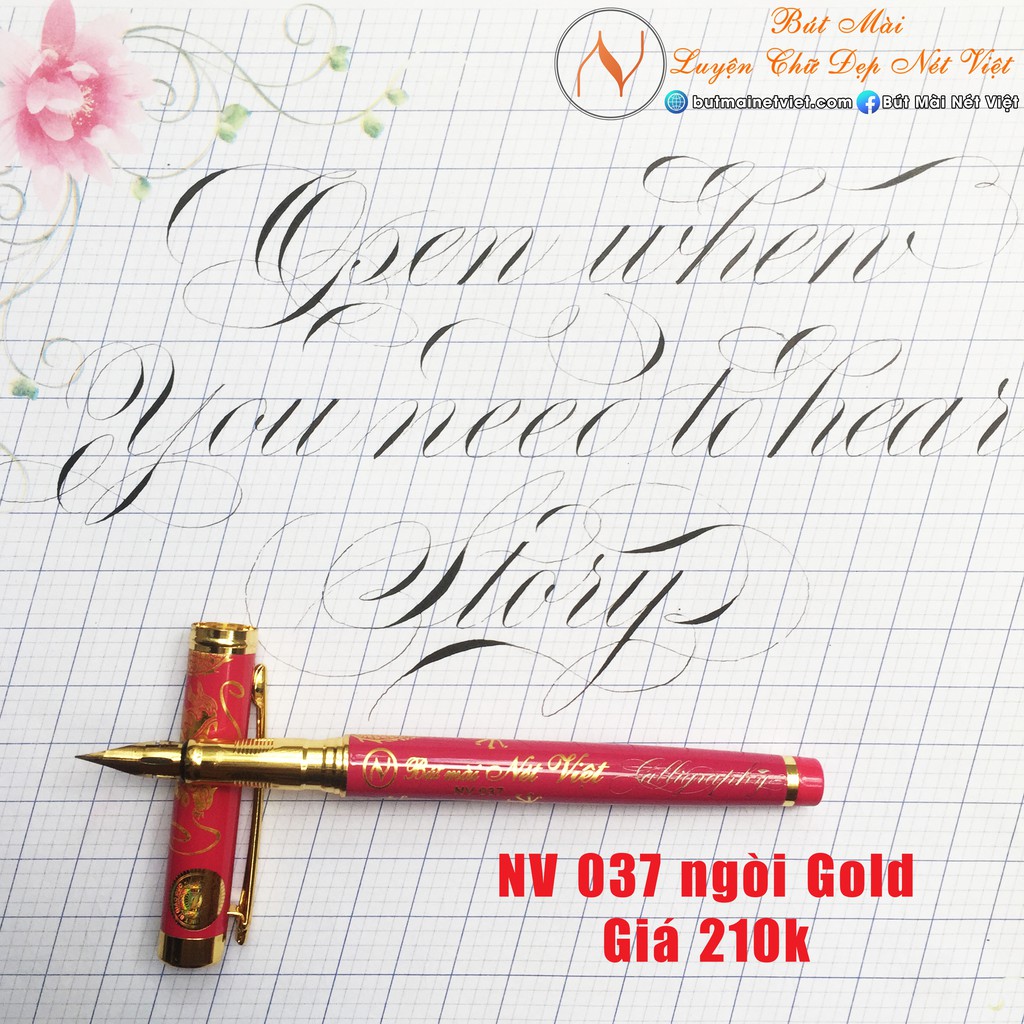 Bút viết chữ đẹp ngòi G Nhật Bản NV037 - lá tre Calligraphy