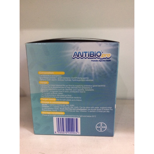 Men tiêu hoá Antibio pro 10 gói nhỏ