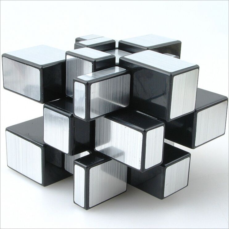 Gương hình khối Rubik Gương trẻ em có hình dạng không đều bắt đầu câu đố mới bắt đầu Đồ chơi khối rubik