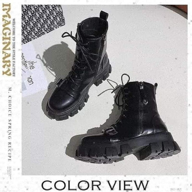 (Săn trắng 35/ đen 38 40) Boots ulzzang chiến binh | BigBuy360 - bigbuy360.vn