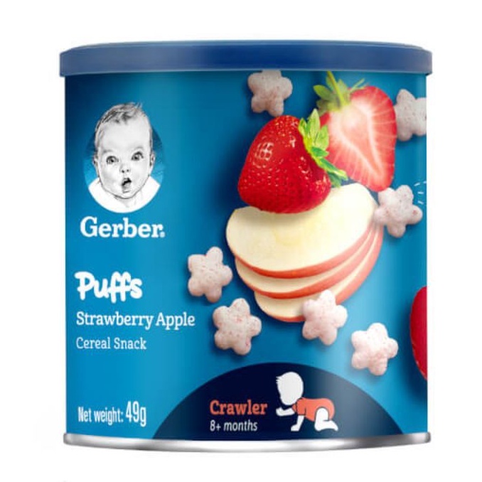 (Nestle 3 vị - Date 07/2022) Bánh ăn dặm Gerber ngôi sao 49g