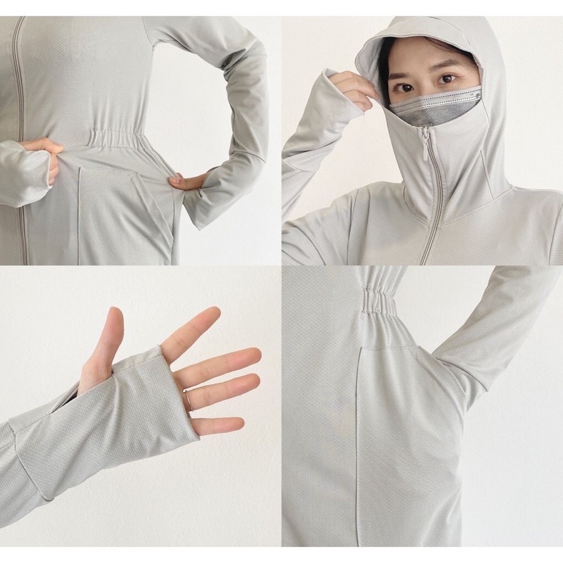 Áo chống nắng toàn thân, áo chống nắng dáng dài chống tia uv- mã A06 | BigBuy360 - bigbuy360.vn