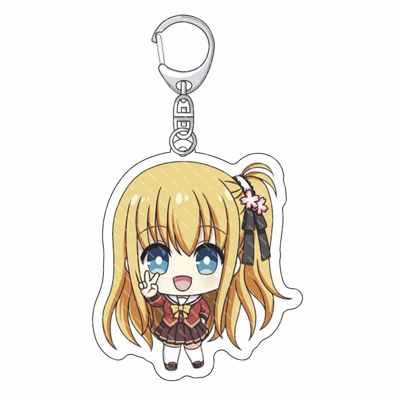 Móc khóa in hình nhân vật anime Charlotte Nao Tomori You Otosaka dễ thương bằng acrylic hai mặt