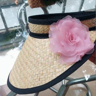 Mũ cói nửa đầu hàng thủ công xuất khẩu, hàng có sẵn