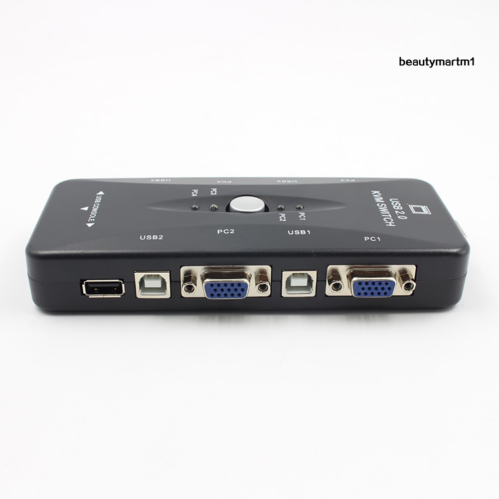 Công Tắc 4 Cổng Usb 2.0 Kvm Cho Máy In / Bàn Phím / Máy In / Vga 1920x1440 | BigBuy360 - bigbuy360.vn