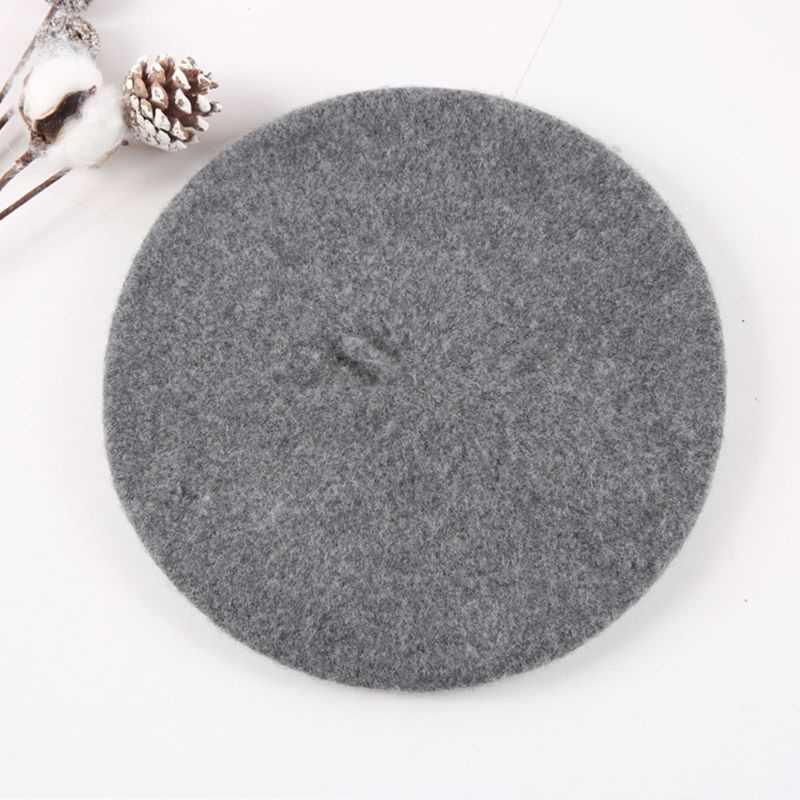 Mũ Nồi Unisex Màu Kẹo Trơn Dễ Thương Cổ Điển Thu Đông Cho Bé Sơ Sinh