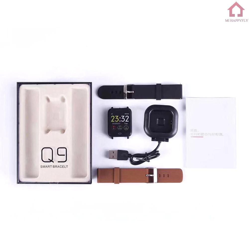 Đồng Hồ Thông Minh Mi Q9 Theo Dõi Sức Khỏe Kèm 2 Thiết Bị Kết Nối Bluetooth Cho Ios Và Android Samsung S6 S7 Plus