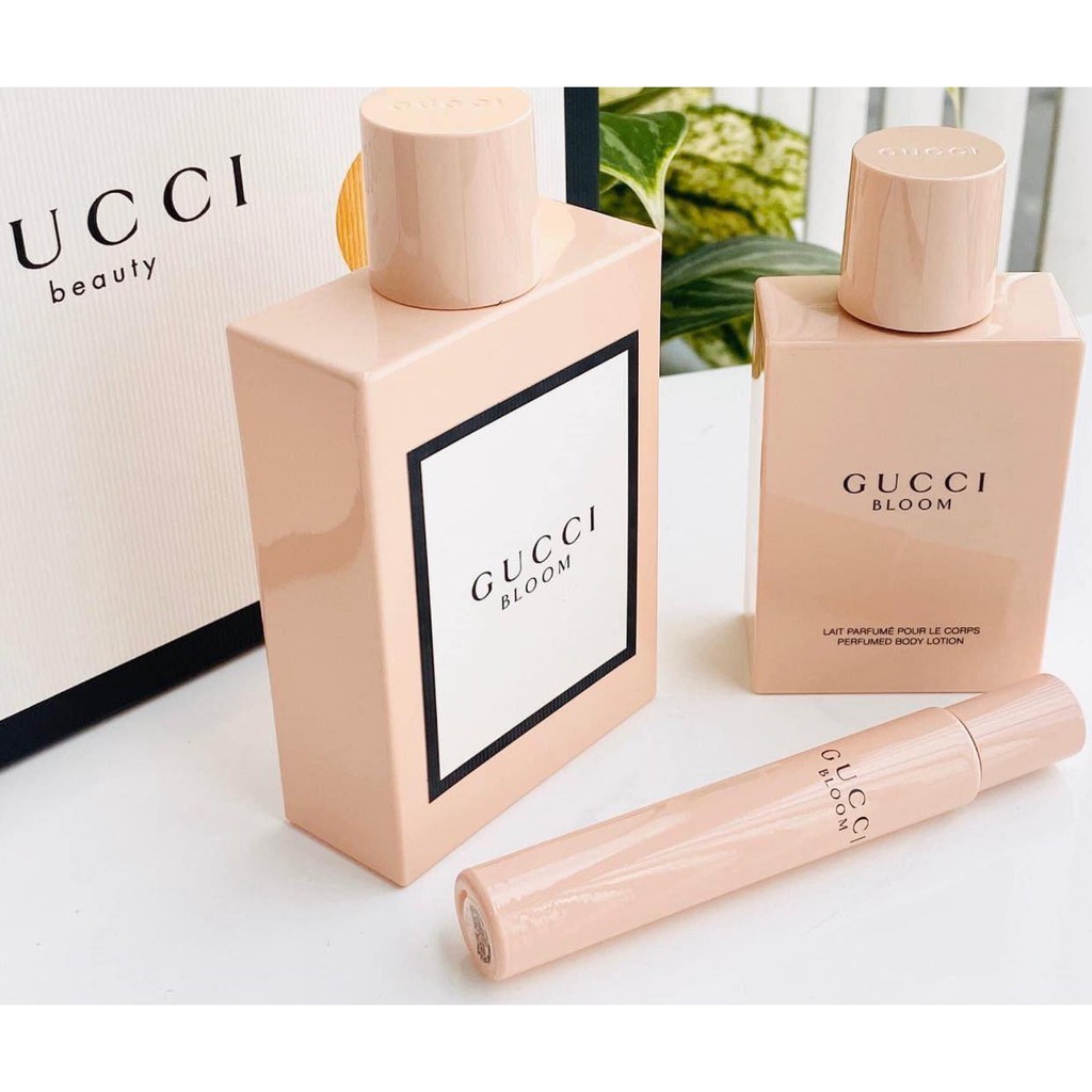 Set nước hoa Gucci Bloom EDP ( Nước hoa 100ml - Lotion 100ml - Nước hoa lăn 7,4ml ) | BigBuy360 - bigbuy360.vn