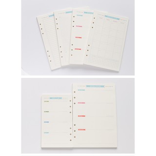 GIẤY REFILL PLANNER KẾ HOẠCH TÔNG XANH (SIZE A5, A6)