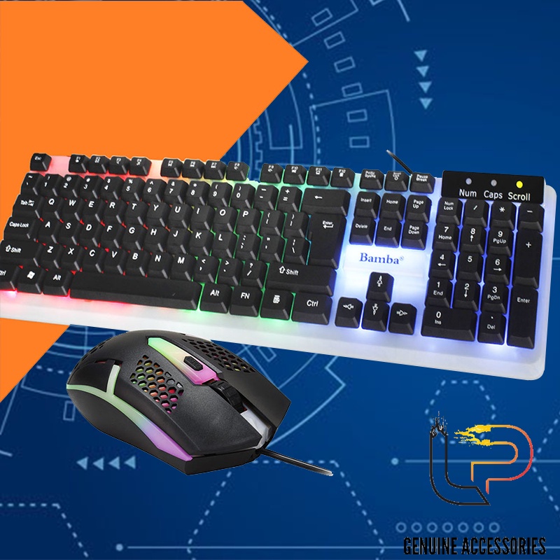 Bộ phím chuột BAMBA B19 - Combo phím chuột chơi game B19