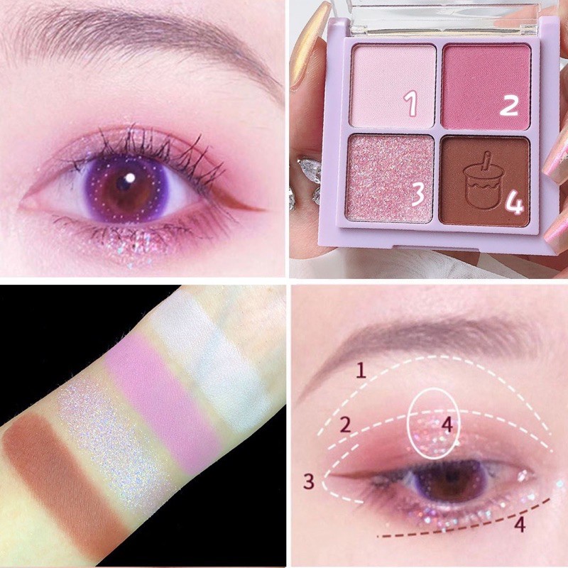 Phấn mắt 4 ô màu SIÊU XINH LUNG LINH | BigBuy360 - bigbuy360.vn