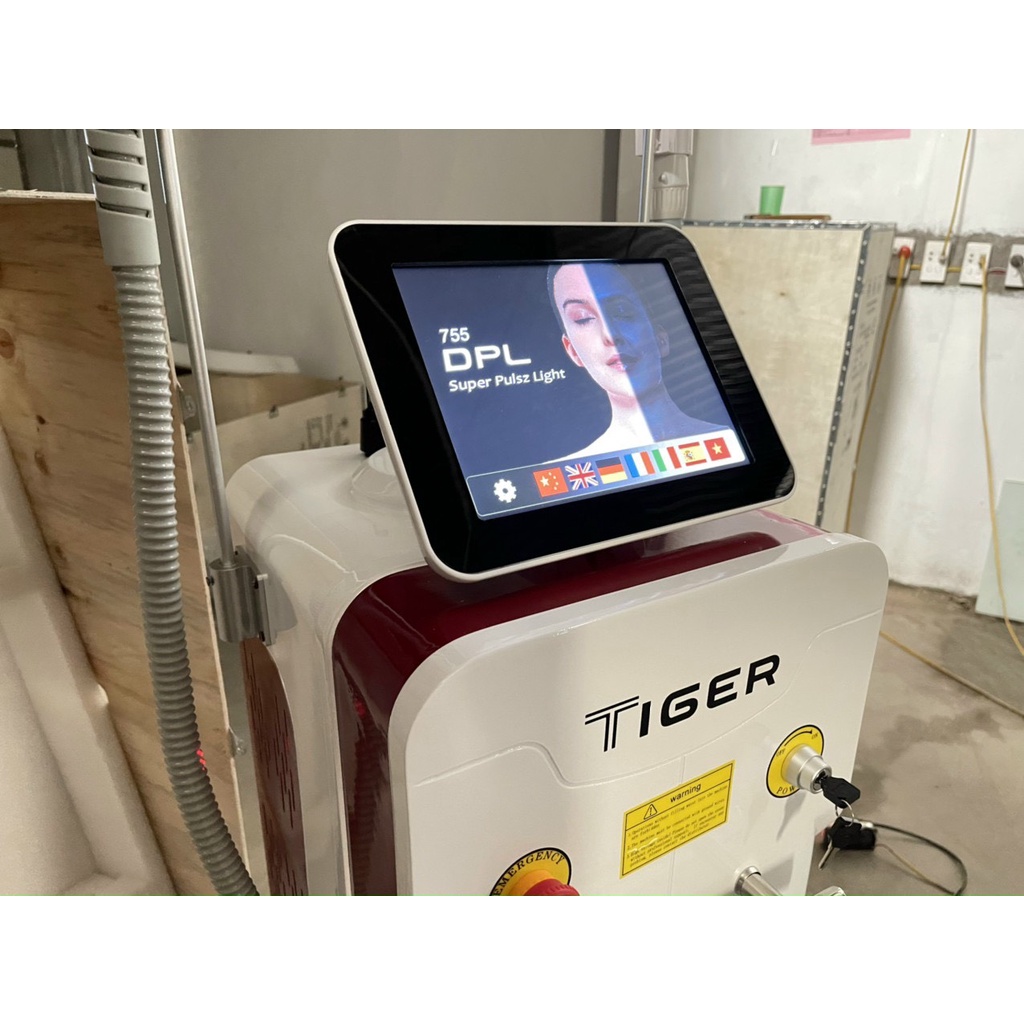 [ Hàng Loại 1 ] Máy Triệt Lông 2in1 | Triệt  Xóa Xăm Xóa Nám Tàn Nhang Tiger 2023