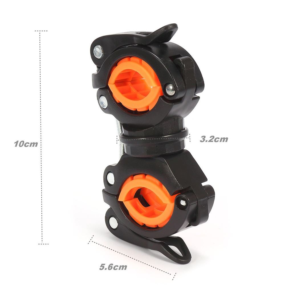 Kẹp xe đạp ALONEFIRE BC05 20 - 35mm giữ đèn pin xoay 360 độ