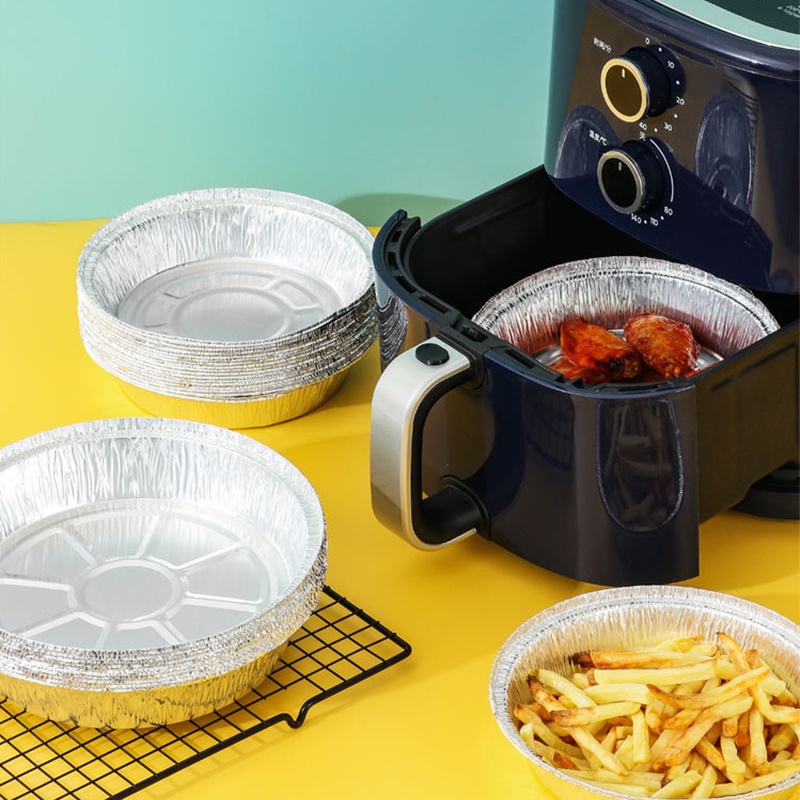 Set 10 khay lá nhôm HOUSEEKER chống dính dùng một lần đa ứng dụng